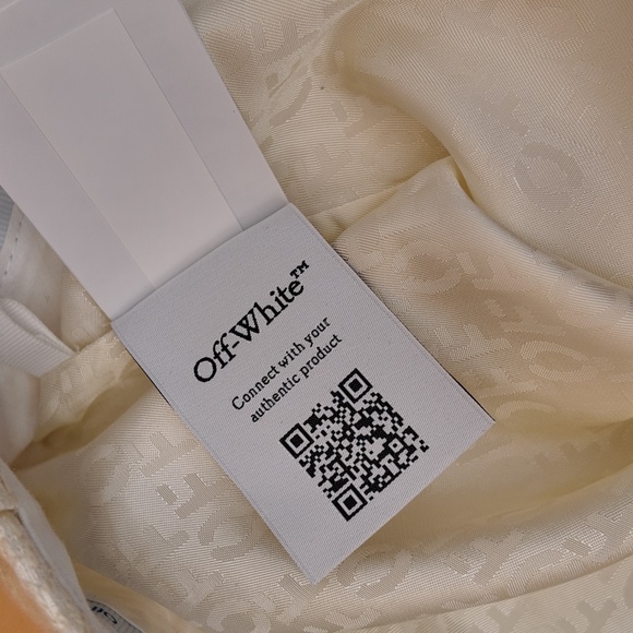 NWT + OFF-WHITE JACQUARD FABRIC TATTOO PALAZZO PANTS / Coconut Milk - Picture 3 of 11